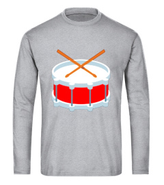 Emoji T-shirt Drum Emoticon Band Musical Instrument