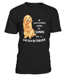 Une Femme avec un GOLDEN RETRIEVER