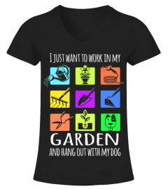Dog Tee Dog Lover Shirt GARDENING AND DOG T Shirt Gift For Garden and Dog Lover T Shirt HOT SHIRT