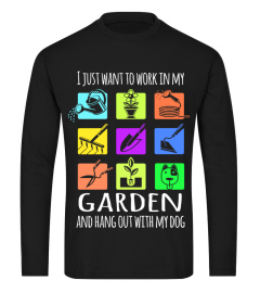 Dog Tee Dog Lover Shirt GARDENING AND DOG T Shirt Gift For Garden and Dog Lover T Shirt HOT SHIRT