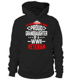 Proud Granddaughter Of A WWII Veteran T Shirt Military