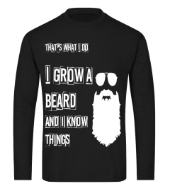 Mens Funny Beard Humor Novelty Men Dad Father Friend Gift T-shirt