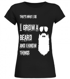 Mens Funny Beard Humor Novelty Men Dad Father Friend Gift T-shirt