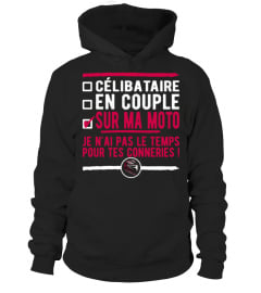 ✪ Célibataire  t-shirt motarde ✪