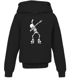 Hockey Skeleton Dabbing Halloween Dab Dance T-Shirt