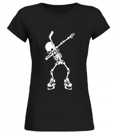 Hockey Skeleton Dabbing Halloween Dab Dance T-Shirt
