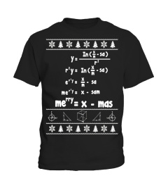 Merry = X-mas Ugly Christmas Math Sweater T-Shirt