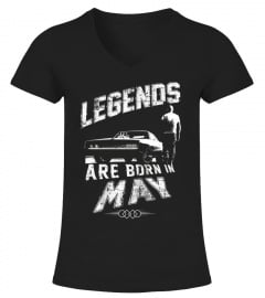 Legends Are Born In May T-shirt - F8