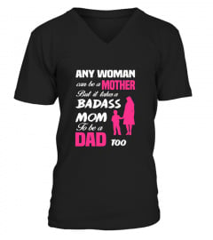 Single Mom Becomes Dad Too T-Shirt Moth1