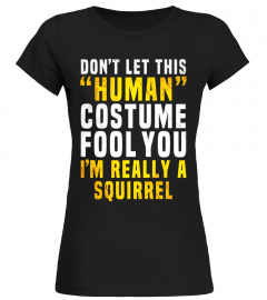 Squirrel Funny Halloween Shirt Costume Easy for Kids Adults