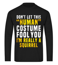 Squirrel Funny Halloween Shirt Costume Easy for Kids Adults