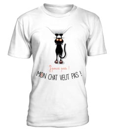 J'PEUX PAS MON CHAT VEUT PAS - TSHIRT HUMOUR CHAT MINOU DRÔLE JB5 COLLECTION