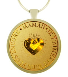 Collier pendentif Maman je t'aime et bien plus encore | Cadeau T-Collector®