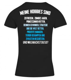 Gamer Hoodie - Meine Hobbys sind - Nerd T-Shirt 