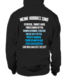 Gamer Hoodie - Meine Hobbys sind - Nerd T-Shirt 