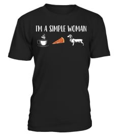 Im A Simple Woman Coffee Pizza Doxie Da