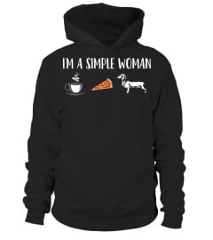 Im A Simple Woman Coffee Pizza Doxie Da