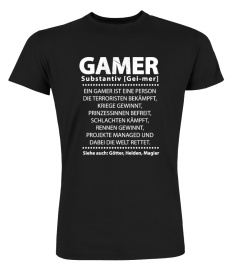 Gamer Substantiv steht für  GamerT Shirt 