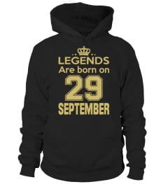 LEGENDS ARE BORN ON 29 SEPTEMBER