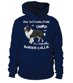 Un UOMO con un BORDER COLLIE