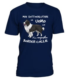 Un UOMO con un BORDER COLLIE