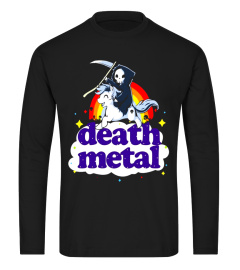 Unicorn Death Metal Go To Hell Funny Shirt