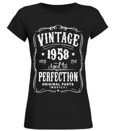 Vintage Made In 1958 Birthday Gift T-Shirt (ML) - Limited Edition