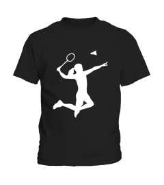 BADMINTON WOMAN GIRL TSHIRT