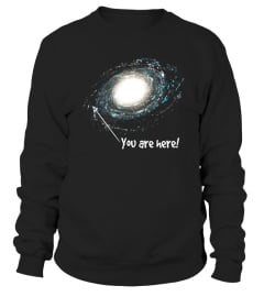 You Are Here Milky Way T-Shirt - Stargazer Astrology Tee - Limited Edition