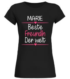 BESTE FREUNDIN DER WELT PERSONALISIERTES T-SHIRT Valentinstag Geschenk für Sie