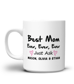 PERSONALIZED - Best Mom Ever, Ever, Ever