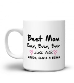 PERSONALIZED - Best Mom Ever, Ever, Ever