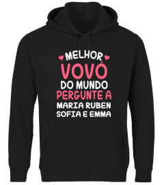 MELHOR VOVÓ DO MUNDO PERGUNTE A T-SHIRT PERSONALIZADO