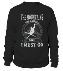 Skiing The Mountains   I Must Go   skiing T shirt