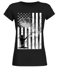 Awesome Flag T-Shirt For Fishing Lover