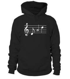 Music Dad T-shirt text in treble clef musical notes tshirt