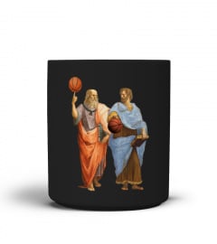 PLATO & ARISTOTLE With Basketballs Mug