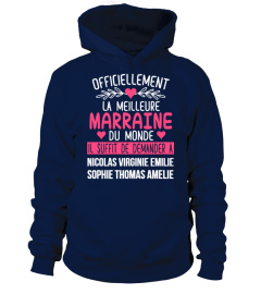 OFFICIELLEMENT LA MEILLEURE MARRAINE TSHIRT PERSONNALISÉ