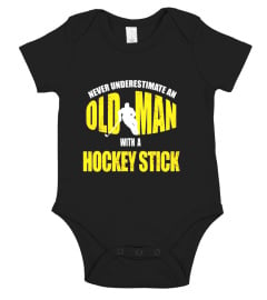 Old Man With A Hockey Stick: Funny Ice Hockey Player T-Shirt