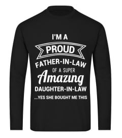 Funny Proud Father in Law Shirt Dad Fathers Day Gift Ideas