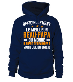 OFFICIELLEMENT LE MEILLEUR BEAU PAPA DU MONDE TSHIRT PERSONNALISÉ