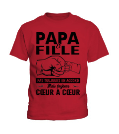 PAPA ET FILLE TOUJOURS COEUR À COEUR