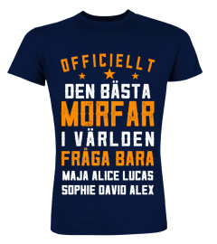 OFFICIELLT DEN BÄSTA MORFAR PERSONIFIERADE TSHIRT