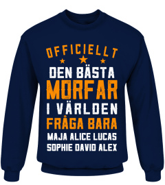 OFFICIELLT DEN BÄSTA MORFAR PERSONIFIERADE TSHIRT