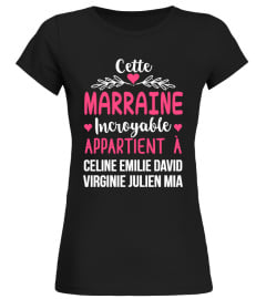 CETTE MARRAINE INCROYABLE TSHIRT PERSONNALISÉ