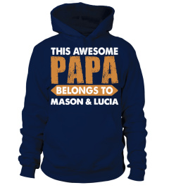 AWESOME PAPA CUSTOM SHIRT HOODIE SWEATSHIRT