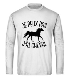 T-shirt je peux pas j'ai cheval