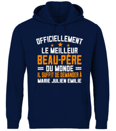 OFFICIELLEMENT LE MEILLEUR BEAU PÈRE DU MONDE TSHIRT PERSONNALISÉ