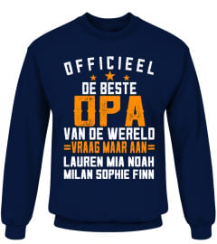 OFFICIEEL DE BESTE OPA VAN DE WERELD GEPERSONALISEERD TSHIRT