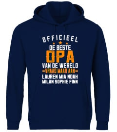 OFFICIEEL DE BESTE OPA VAN DE WERELD GEPERSONALISEERD TSHIRT